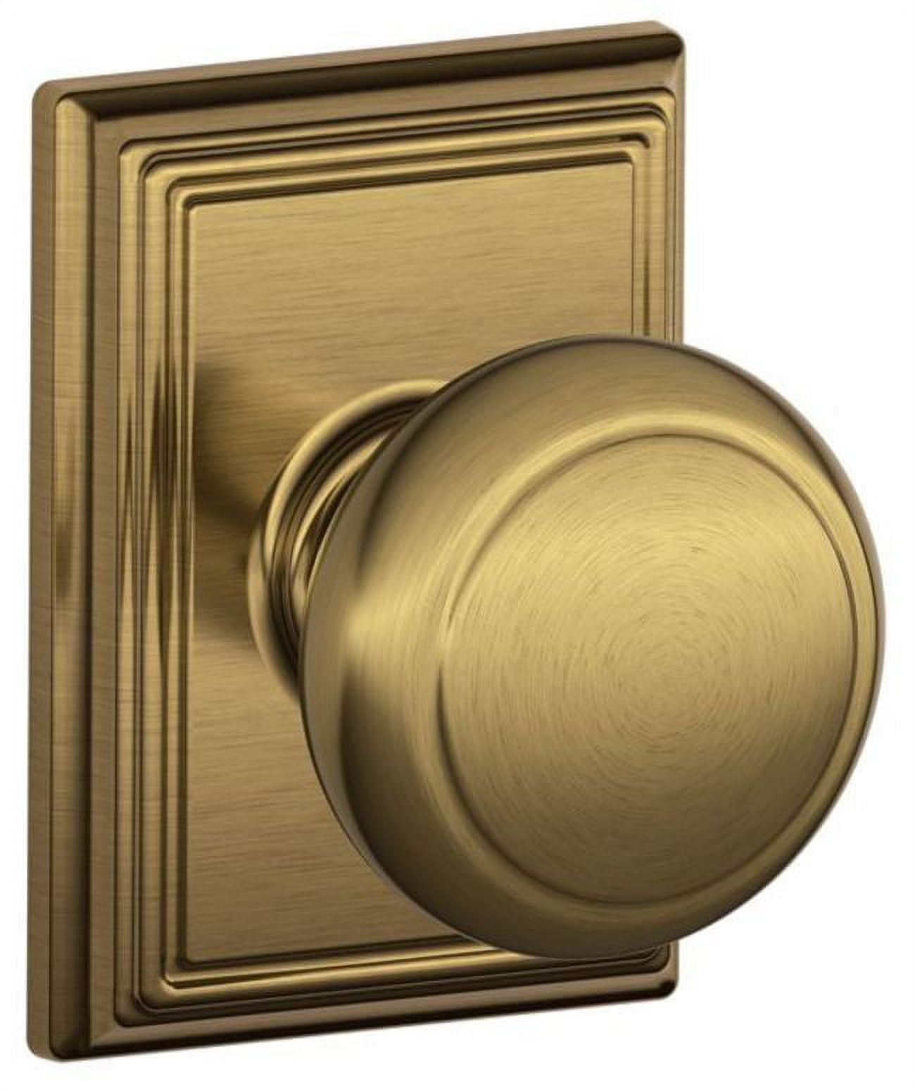 Andover Knob with Addison Trim Hall and Closet Lock