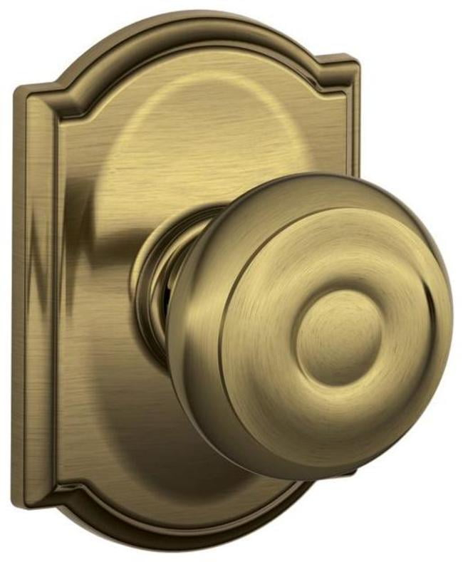 Georgian Passage Knob with Camelot Trim