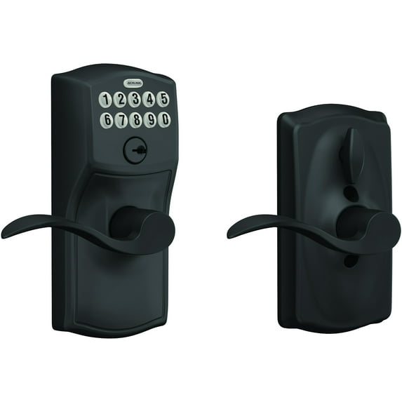 Schlage Fe595-Cam-Geo Camelot Keypad Entry - Black