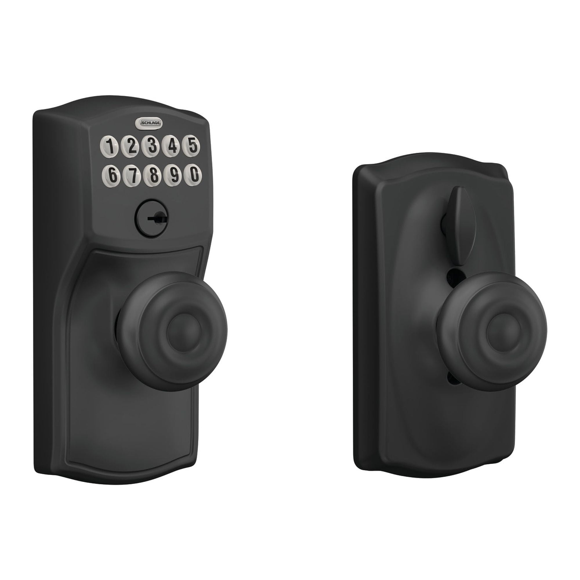 Schlage Fe595-Cam-Geo Camelot Keypad Entry - Black