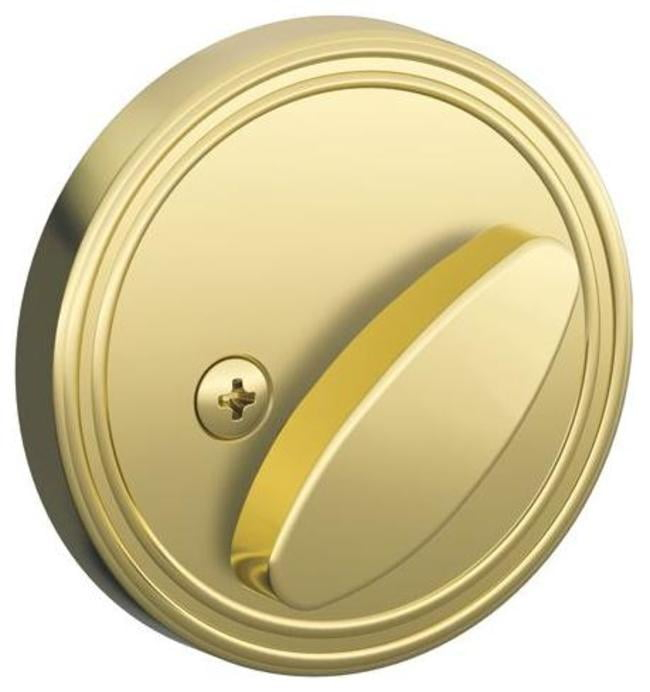 Schlage Jd81 One Sided Deadbolt - Brass