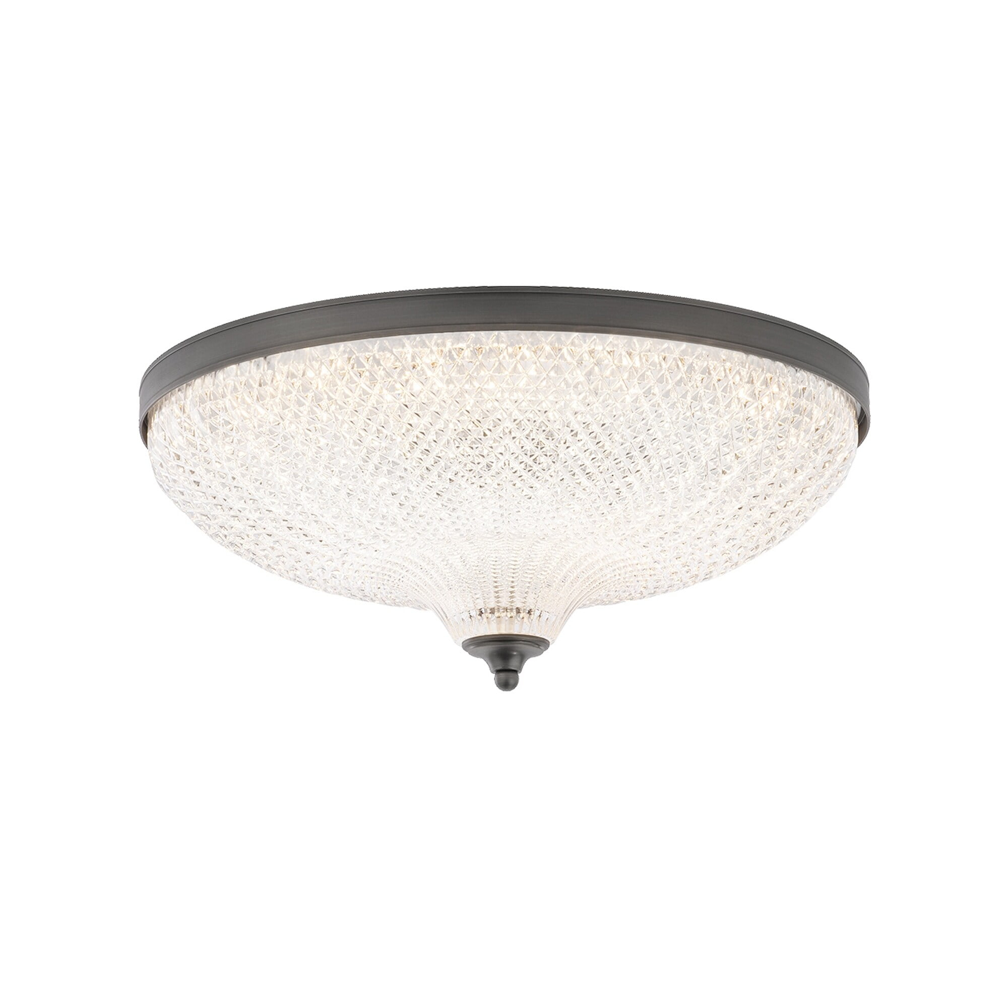 Roma Crystal LED Flush Mount With 3-CCT Color Temperature Selectable Switch (3000K-3500K-4000K)