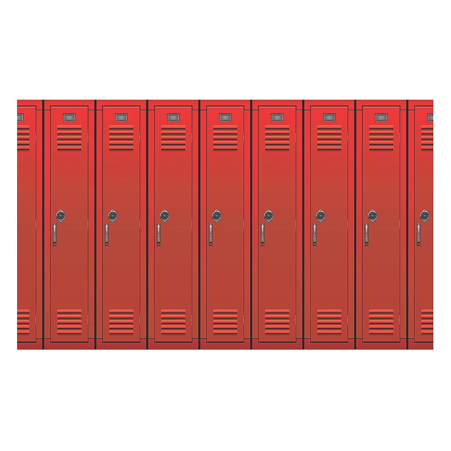 Beistle Lockers Backdrop, 4' x 30', (1/Pkg) Multicolored