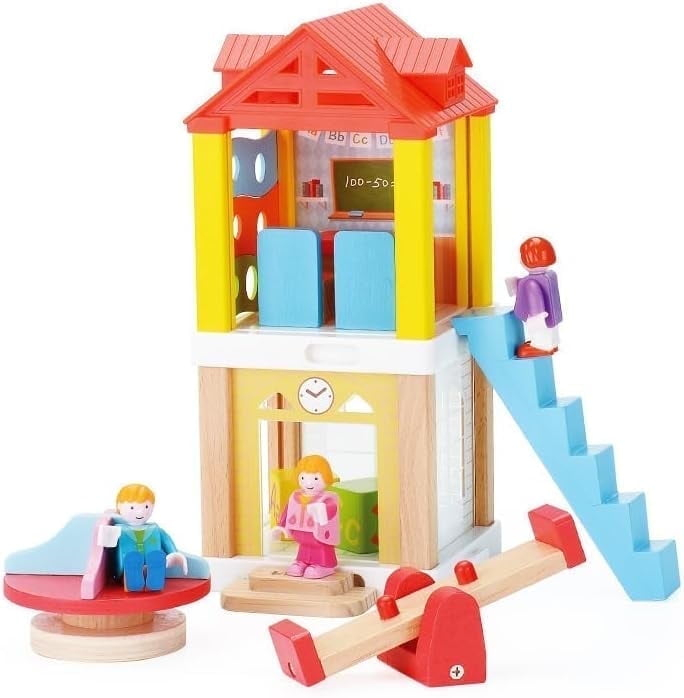 Wooden School Play Set