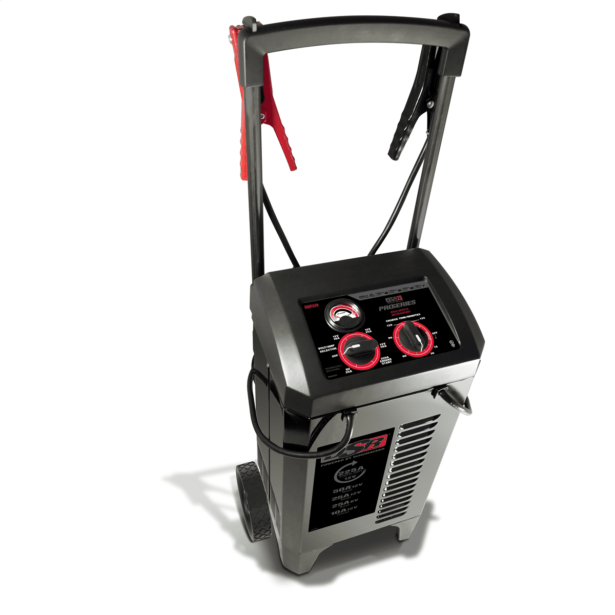 Schumacher Electric DSR139 225/50/25/10 Amps 6/12 Volts Manual Wheel Battery Charger