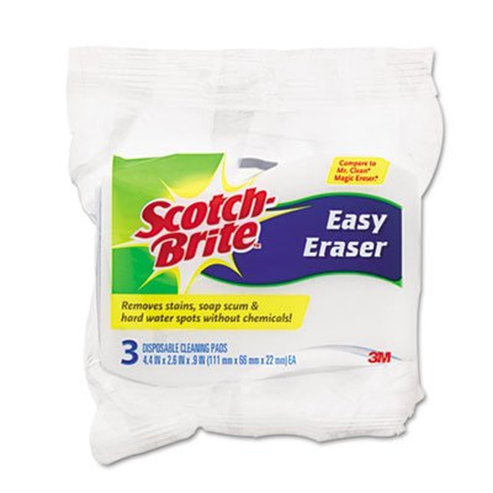 Scotch-Brite Easy Eraser, 3 Disposable Pads