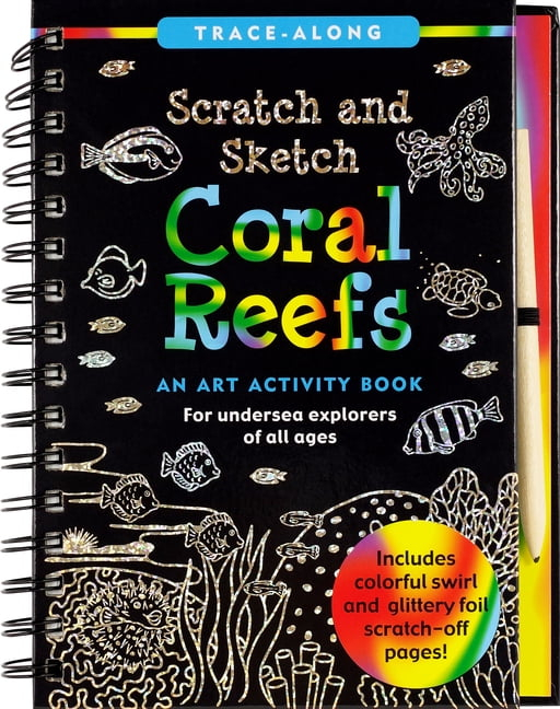 Scratch and Sketch Trace-Along Scratch & Sketch Coral Reefs, (Hardcover)