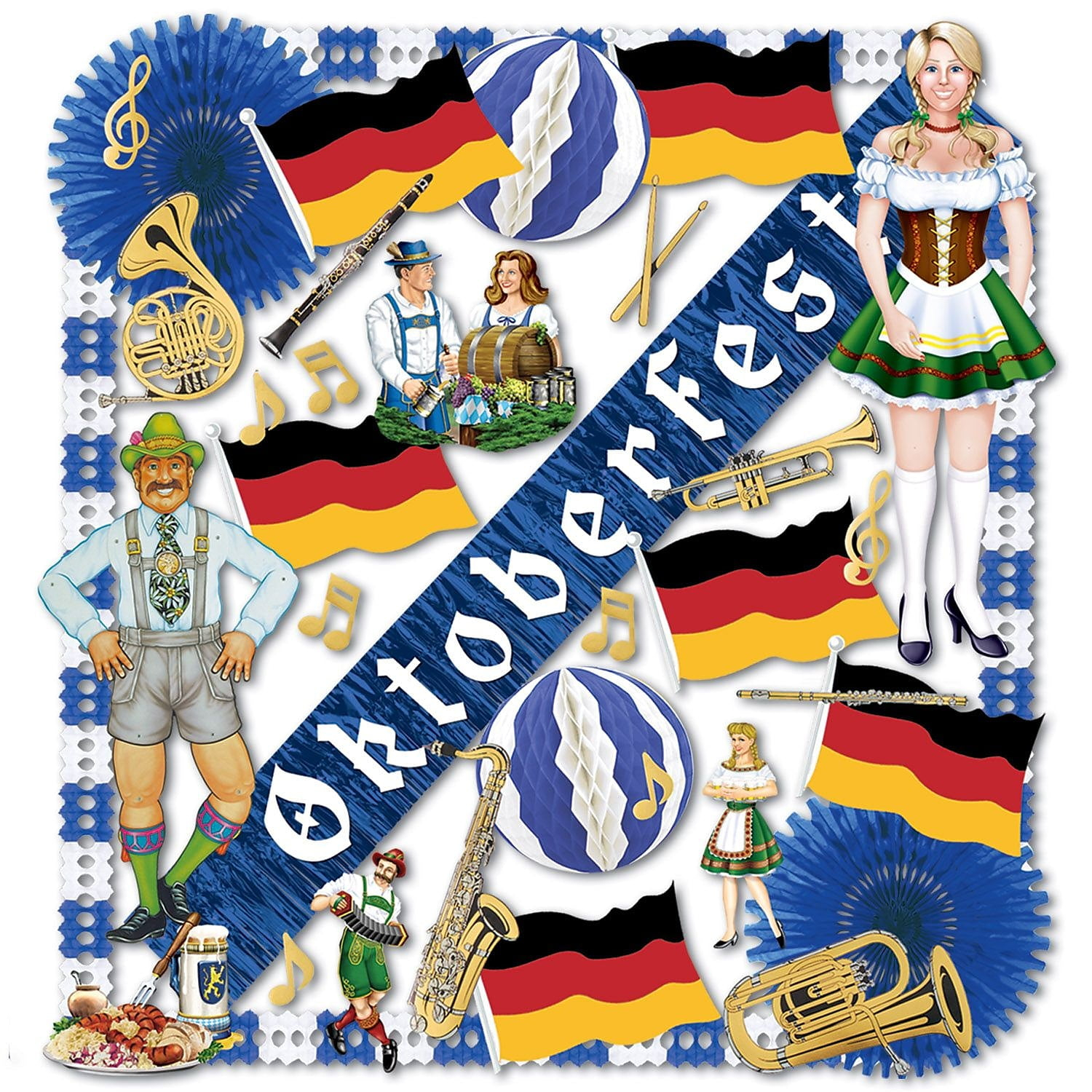 Beistle 37-Piece Oktoberfest Decorating Kit 55607