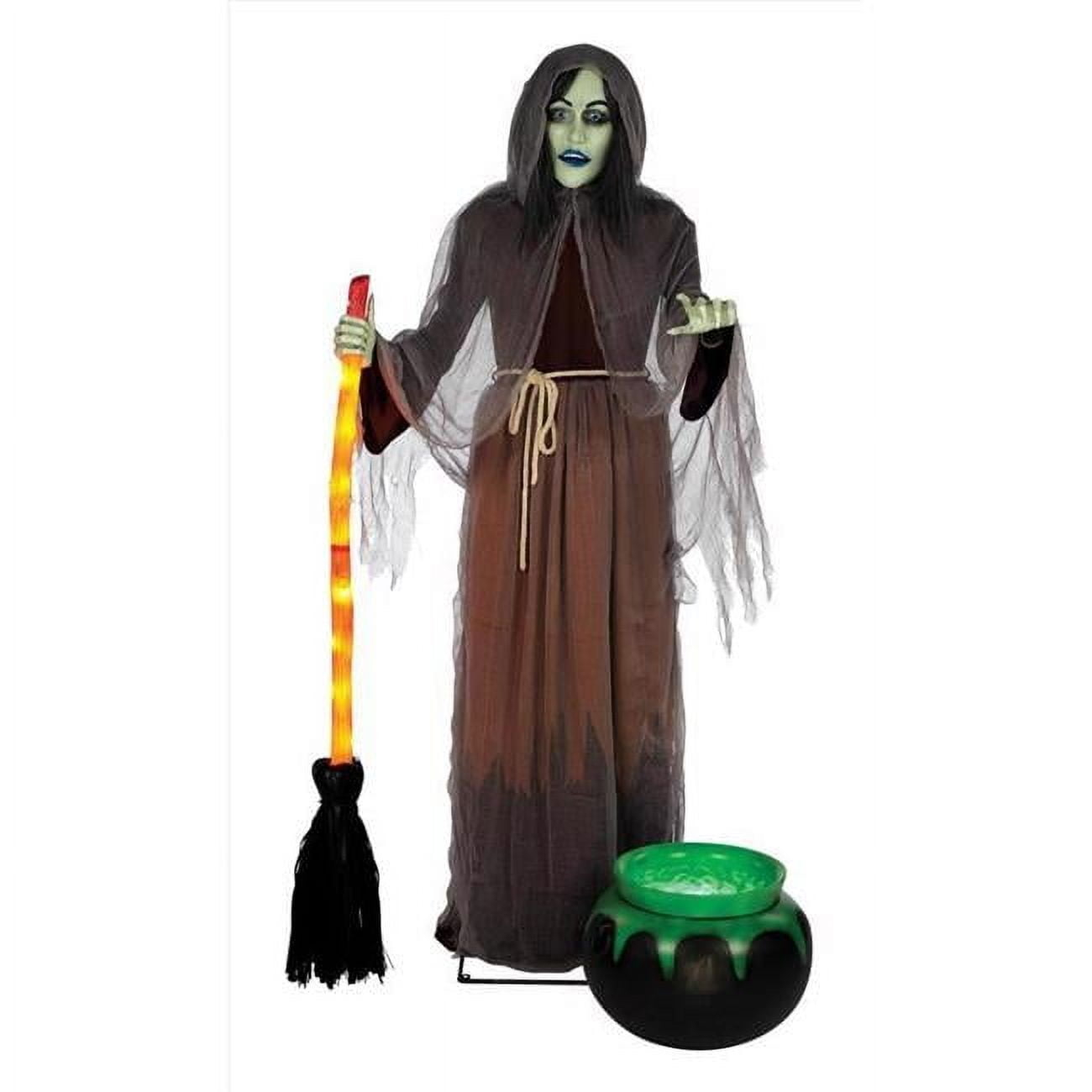 Seasons USA  6 ft. Prelit Animated Witch Yard Decor