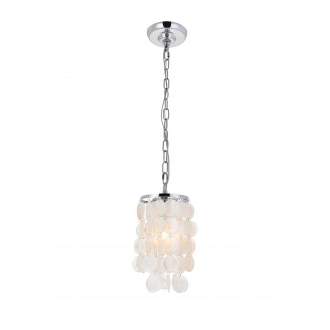 Selene 1 Light Chrome Ceiling Pendant