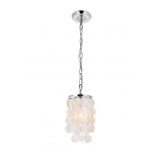 Selene 1 Light Chrome Ceiling Pendant