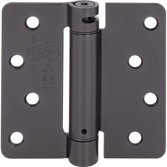Self-Closing Door Hinge, 4 Inches, 1/4" Radius Corner, Oil-Rubbed Bronze by Stone Harbor Hardware