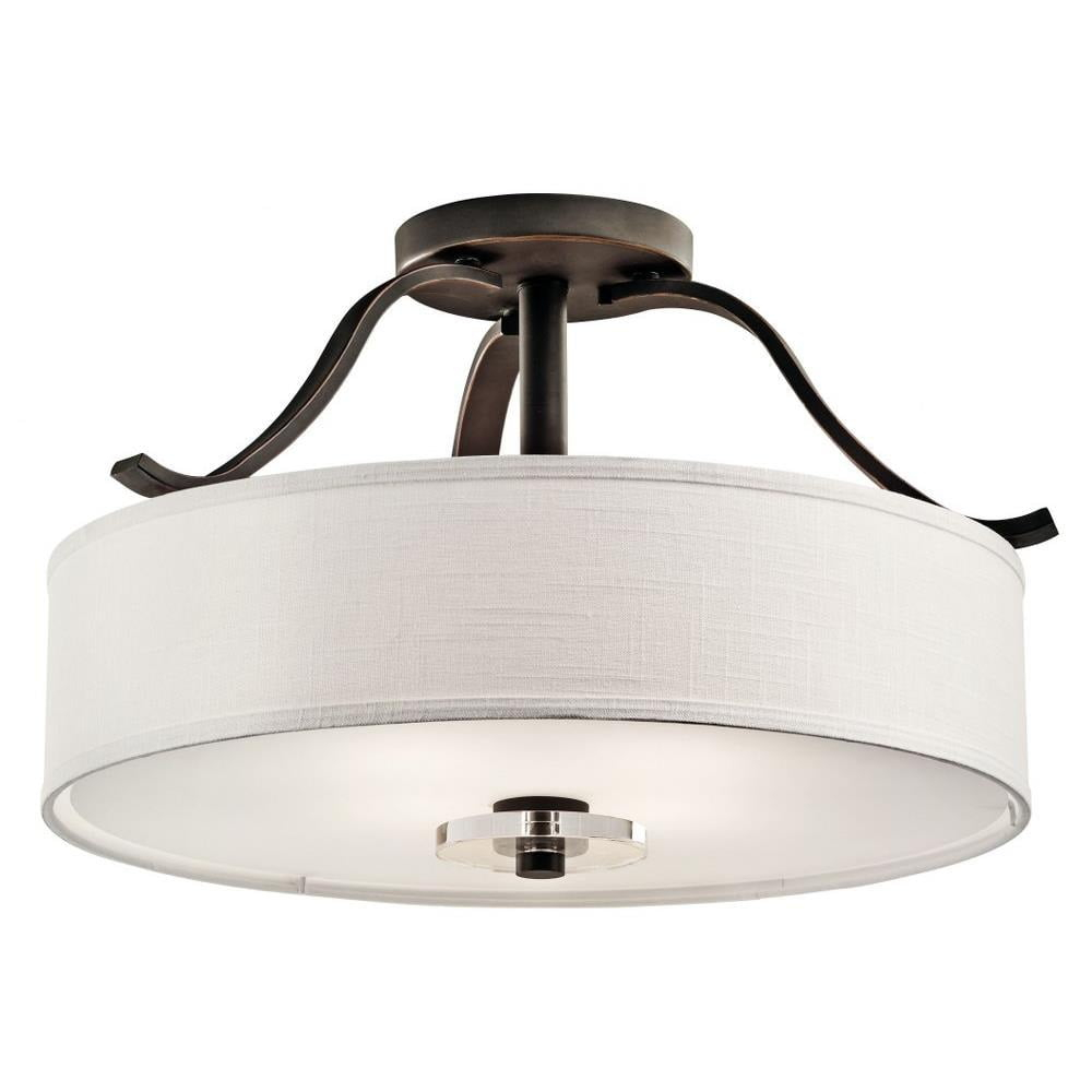 Kichler Lighting Leighton 4 - Light Semi-Flush Mount in  Olde Bronze