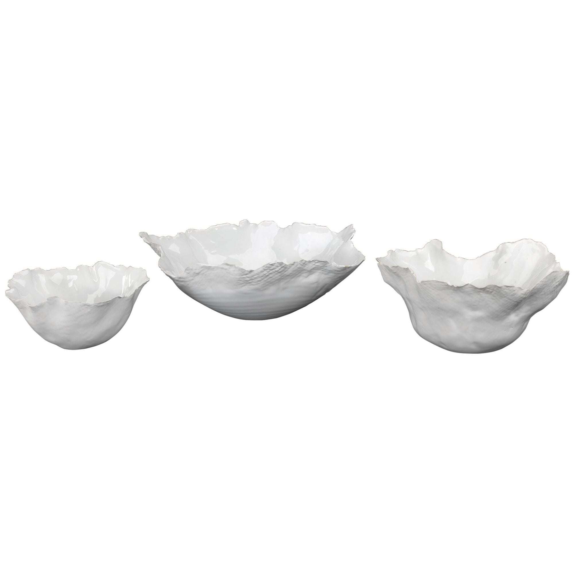 Olyssia Bowls (Set of 3) - White
