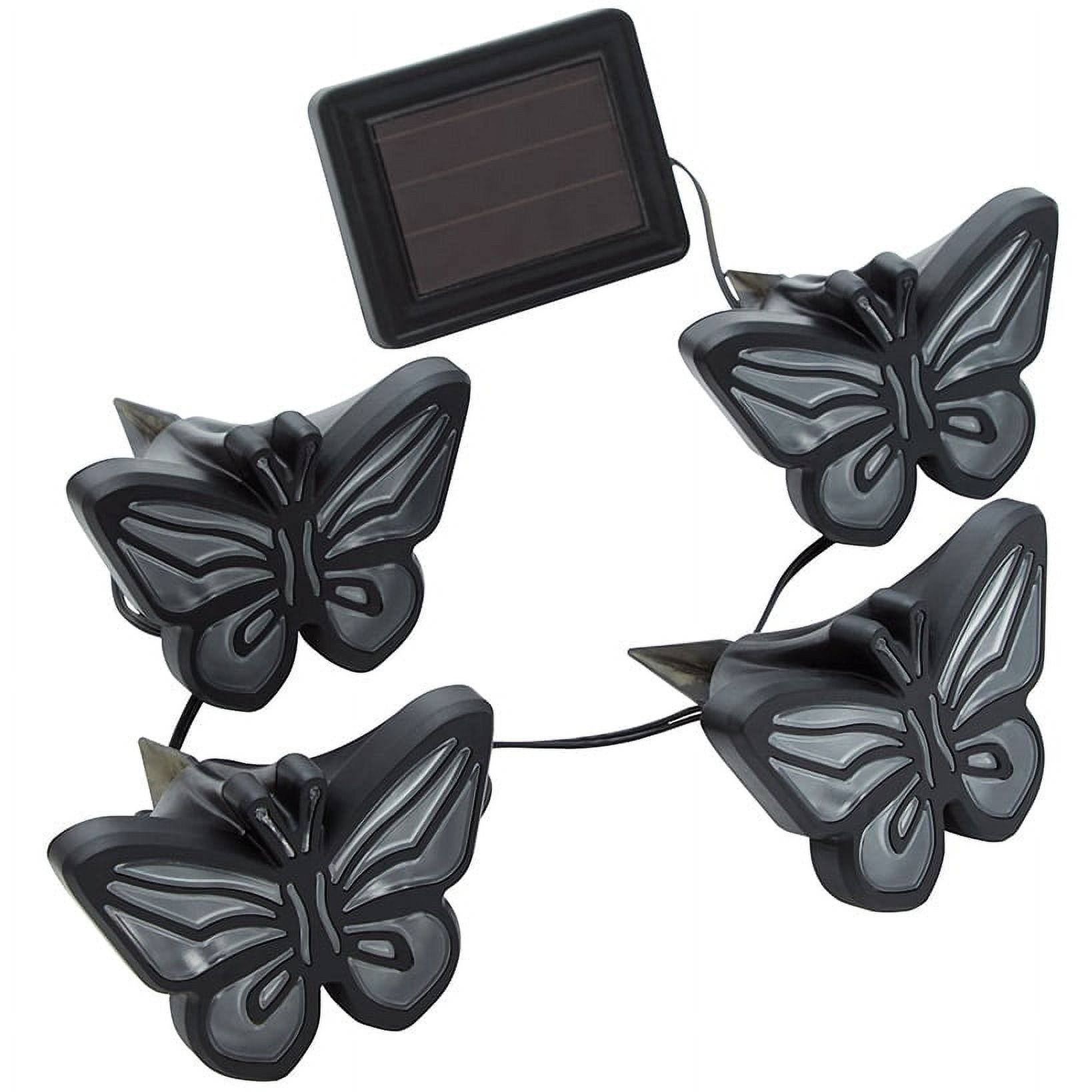 TENKO - Butterfly Lights - Indoor Outdoor Decorative Solar-Powered Led Waterproof - 4 Piece Set