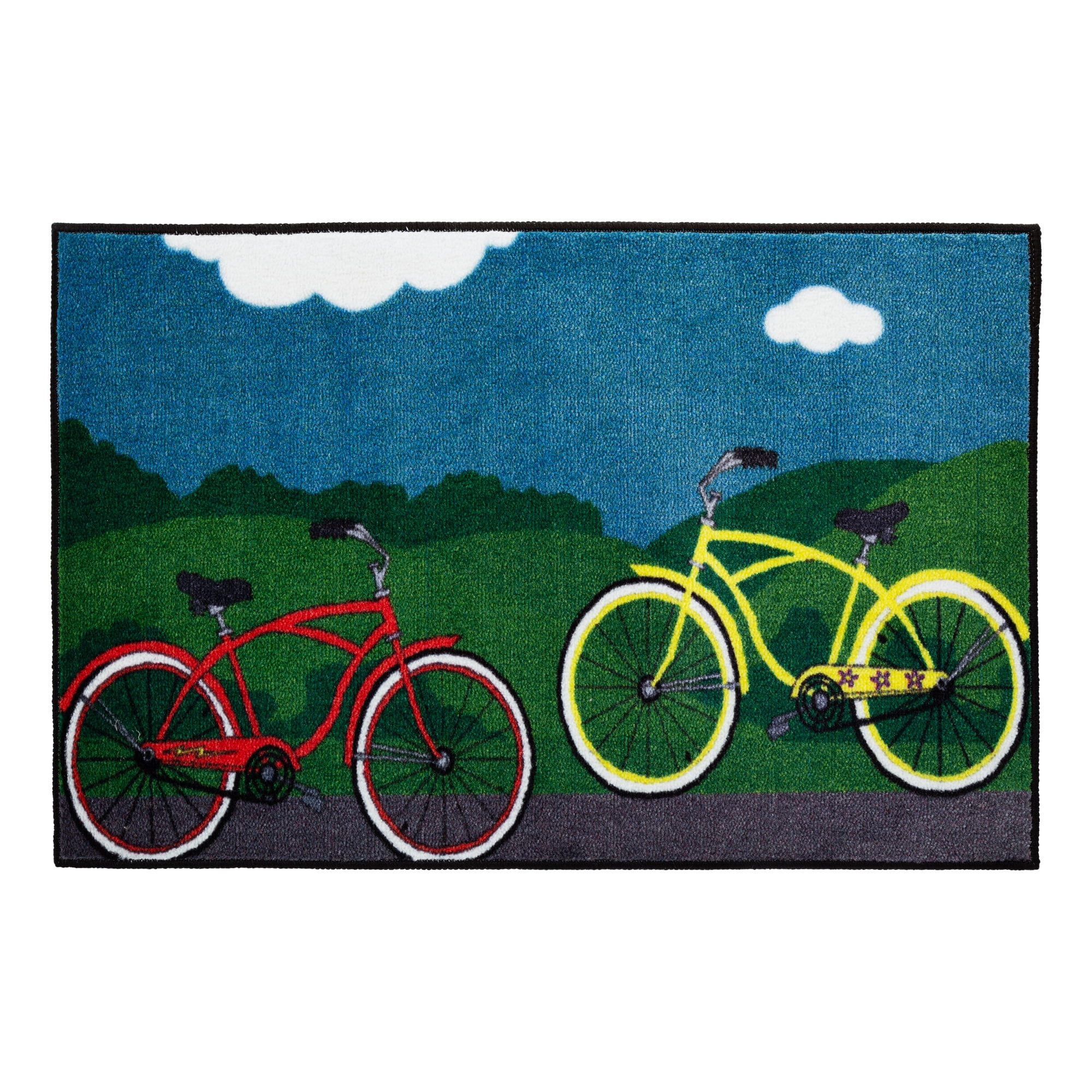 Sprogs Buddy Time Kids Rugs (Bike & Bike) (Set of 2)