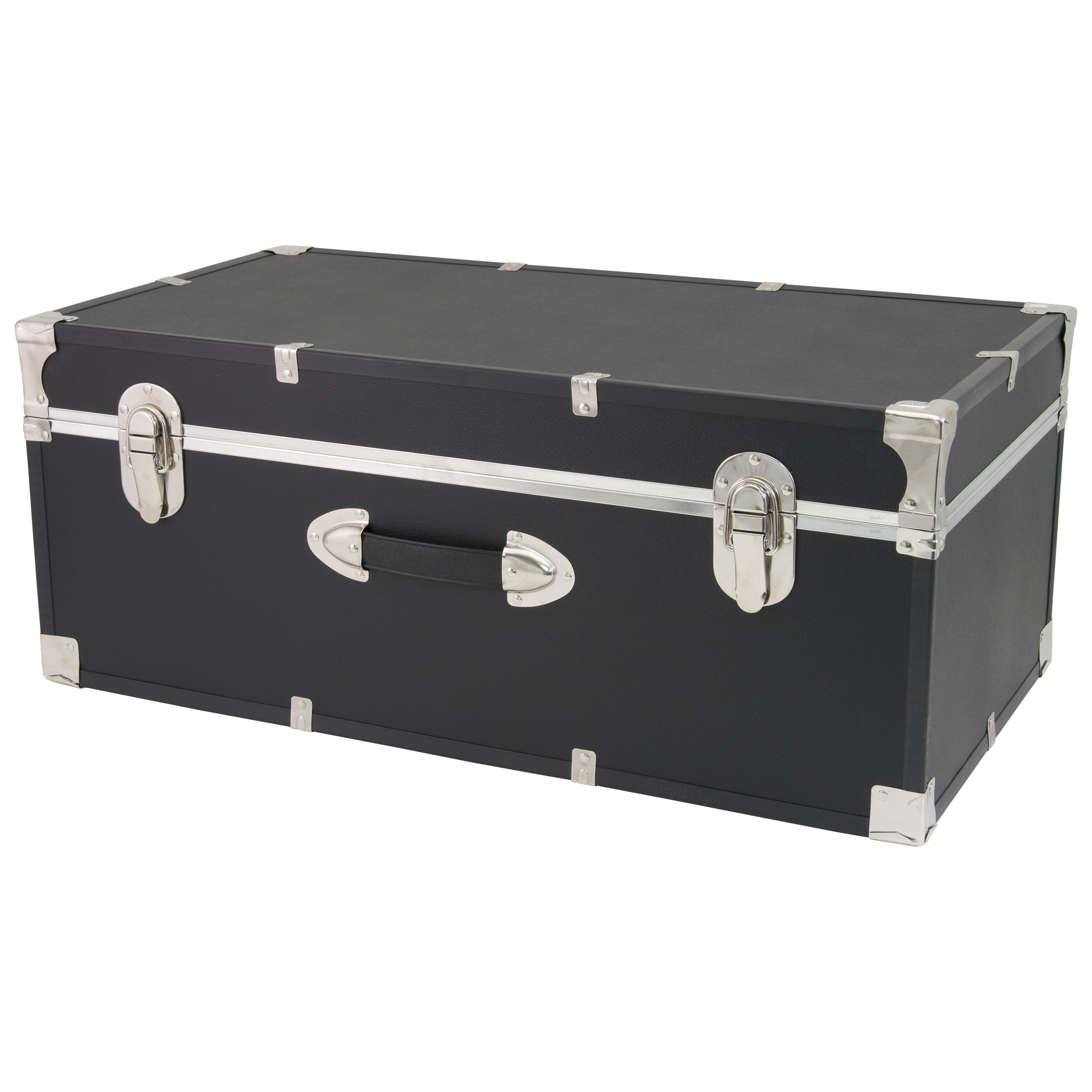 Seward Trunk 30" Storage Trunk, Black