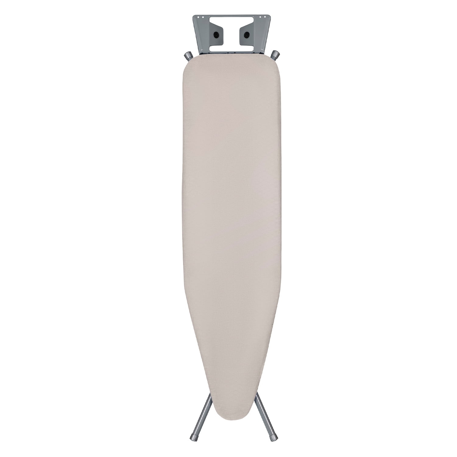 Seymour Home Products Adjustable Height, 4 Leg Ironing Board with Mesh Top and Iron Rest, Space Gray