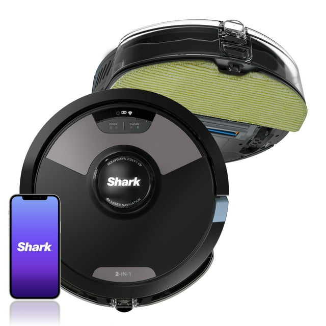 SHARK RV2620WD AI Ultra Robot Vacuum and Mop RV2620WFUS - Black/Mocha