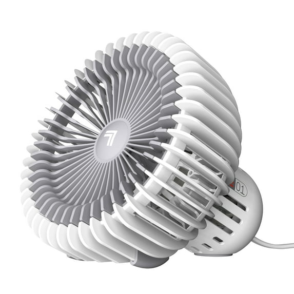 Sharper Image Refresh 01 Desktop Fan, 7", White (New)
