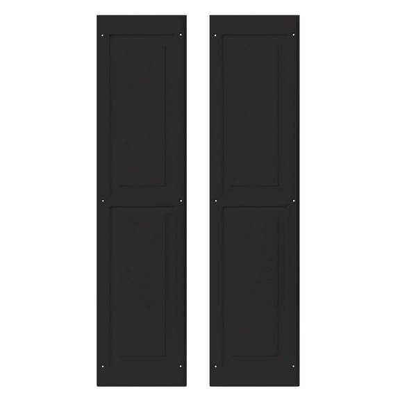 Shed Shutters Raised Panel 9" W x 36" H, Black for Sheds, Playhouses, and Chicken Coops 1 Pair (RP936BLK-BX2)