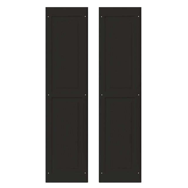 Shed Shutters Raised Panel 9" W x 36" H, Black for Sheds, Playhouses, and Chicken Coops 1 Pair (RP936BLK-BX2)