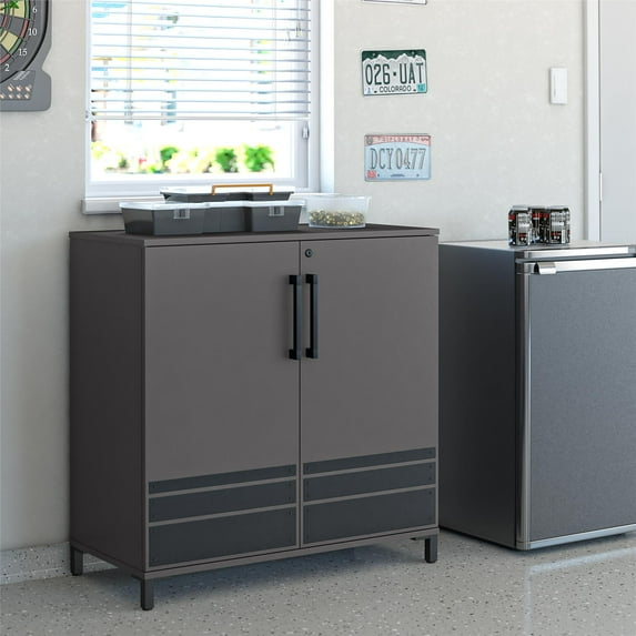 Shelby Garage Storage Base Cabinet 2 Door, Graphite