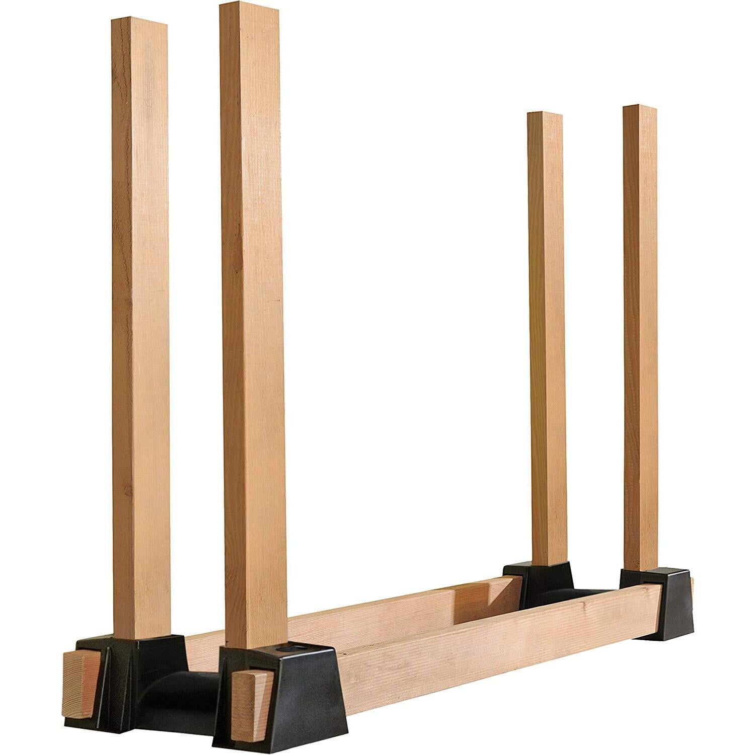 Shelterlogic Lumberrack Firewood Rack Adjustable Plastic Bracket Kit In Black