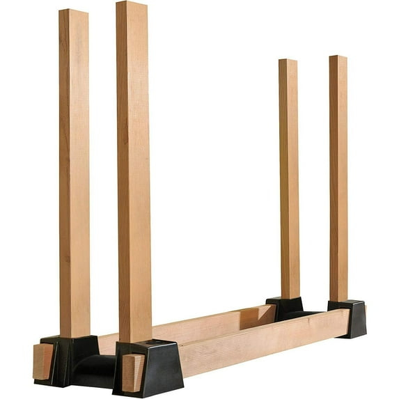 Shelterlogic Lumberrack Firewood Rack Adjustable Plastic Bracket Kit In Black