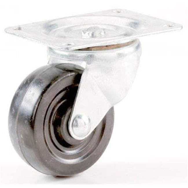 Shepherd Hardware 1-1/2 In. General-Duty Soft Rubber Swivel Plate Caster 9489