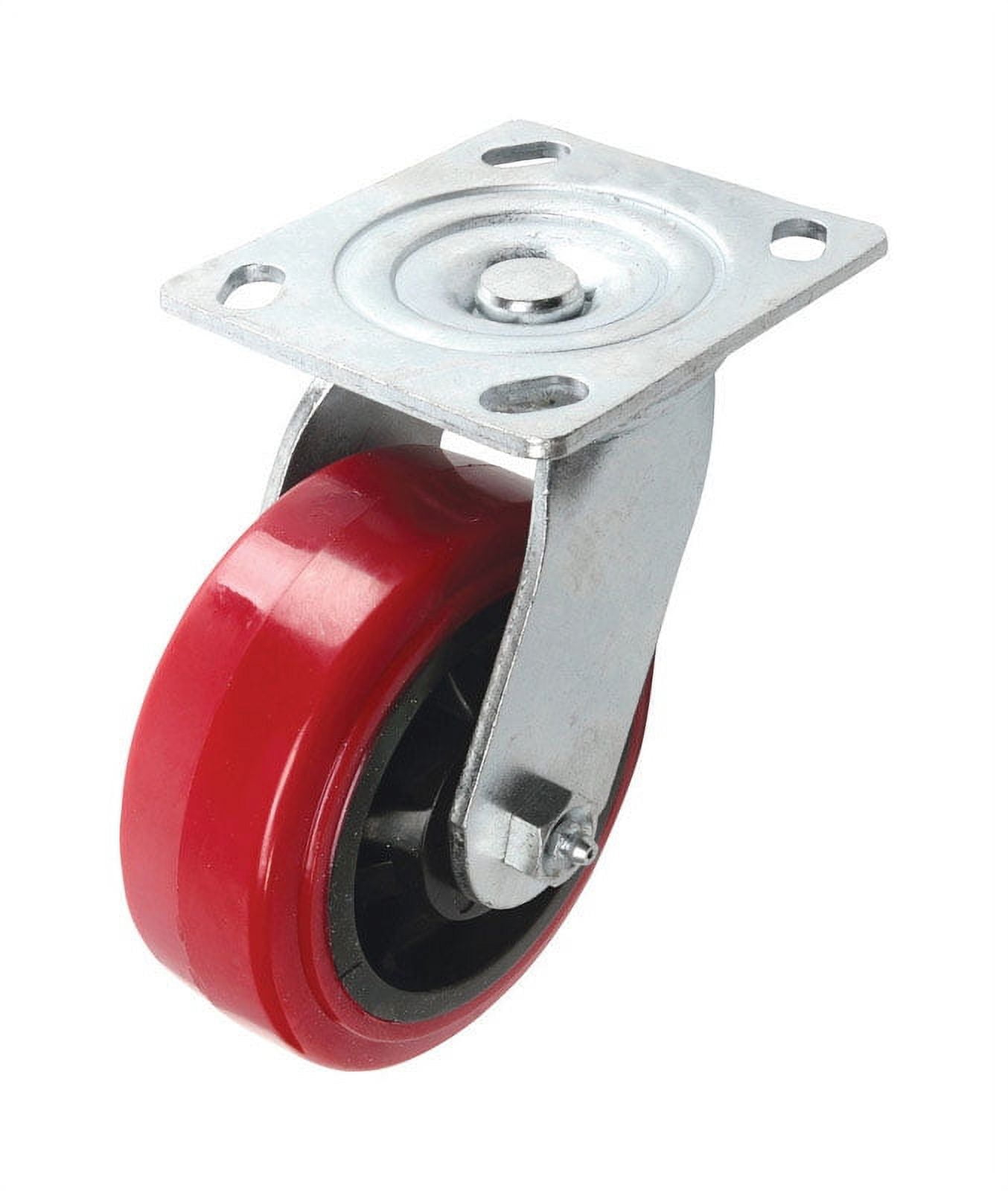 Shepherd Hardware 5 In. Polyurethane Medium-Heavy Duty Swivel Plate Caster 3279