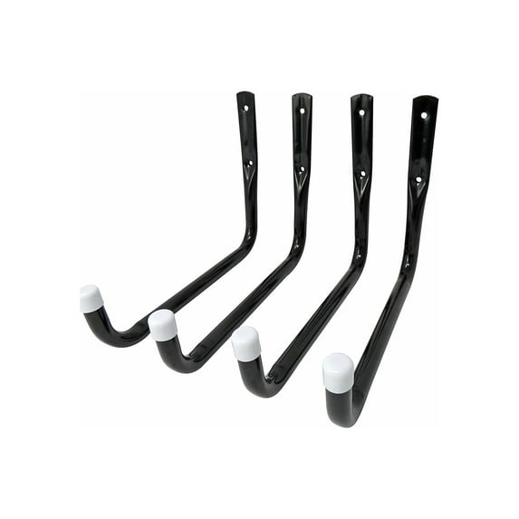 Shepherd Hardware 8091E Heavy Duty Steel Garage Storage / XL Utility Hooks, 4 Pack