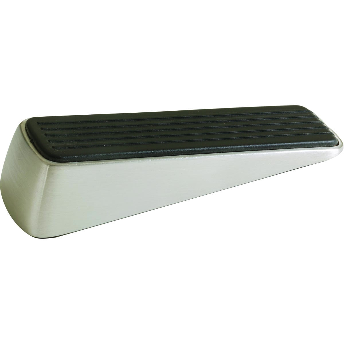 Shepherd Hardware Designer Satin Nickel Door Wedge with Non-Skid Rubber Base Grip