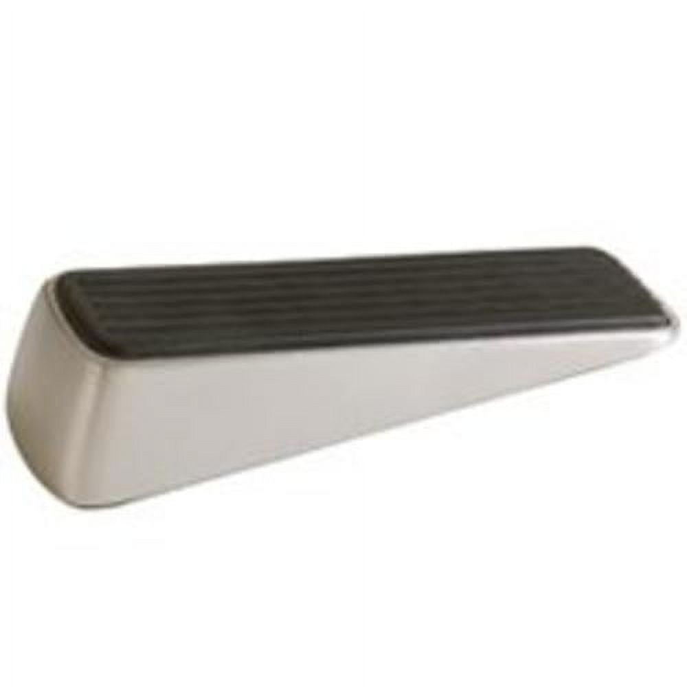 Shepherd Hardware Designer Satin Nickel Door Wedge with Non-Skid Rubber Base Grip