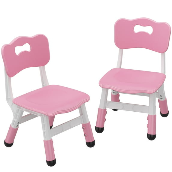 Shininglove Set of 2 Kids Chairs with Adjustable Height & Non-Slip Legs, for 2-6 Years Old Boys Girls