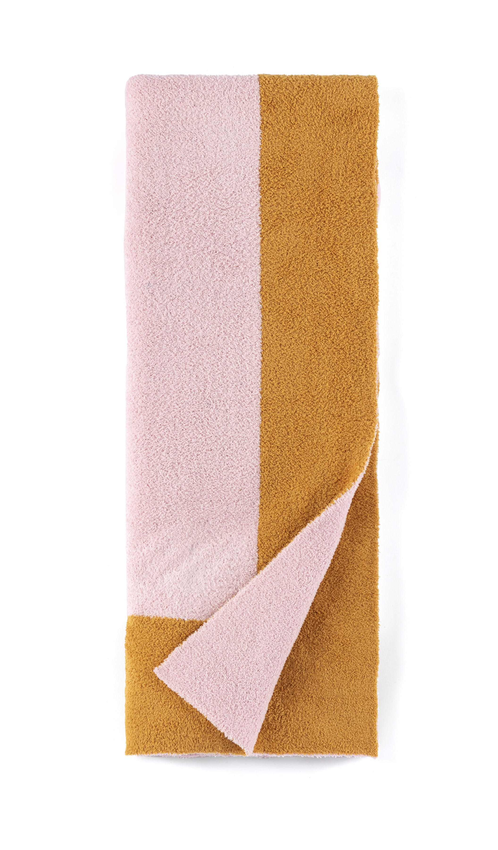 Shiraleah Pink and Orange Super Soft Reversible Throw Blanket