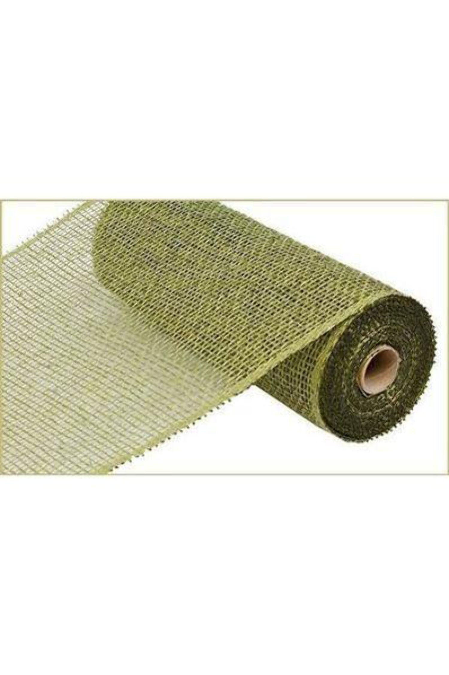 LKWLPD Decor Mesh PP Burlap Mesh 10 Inch X 10 Yards Decorative Wrapping Ribbon Poly Mesh Wrap for Home Party Christmas Decoration Olive