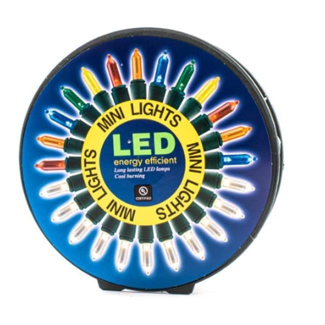 Sienna Paquete de Carrete de 47 Pies LED M5 Mini Luces de Cadena Transparentes Incandescentes con Color de Cable Verde