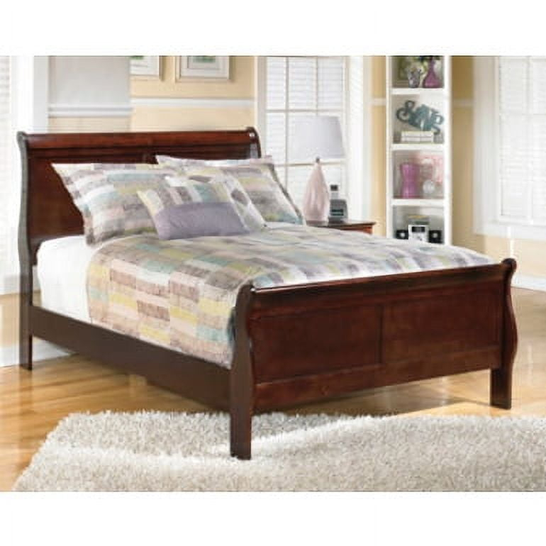 Ashley Furniture Traditional Sleigh Full Bed, Warm Dark Brown