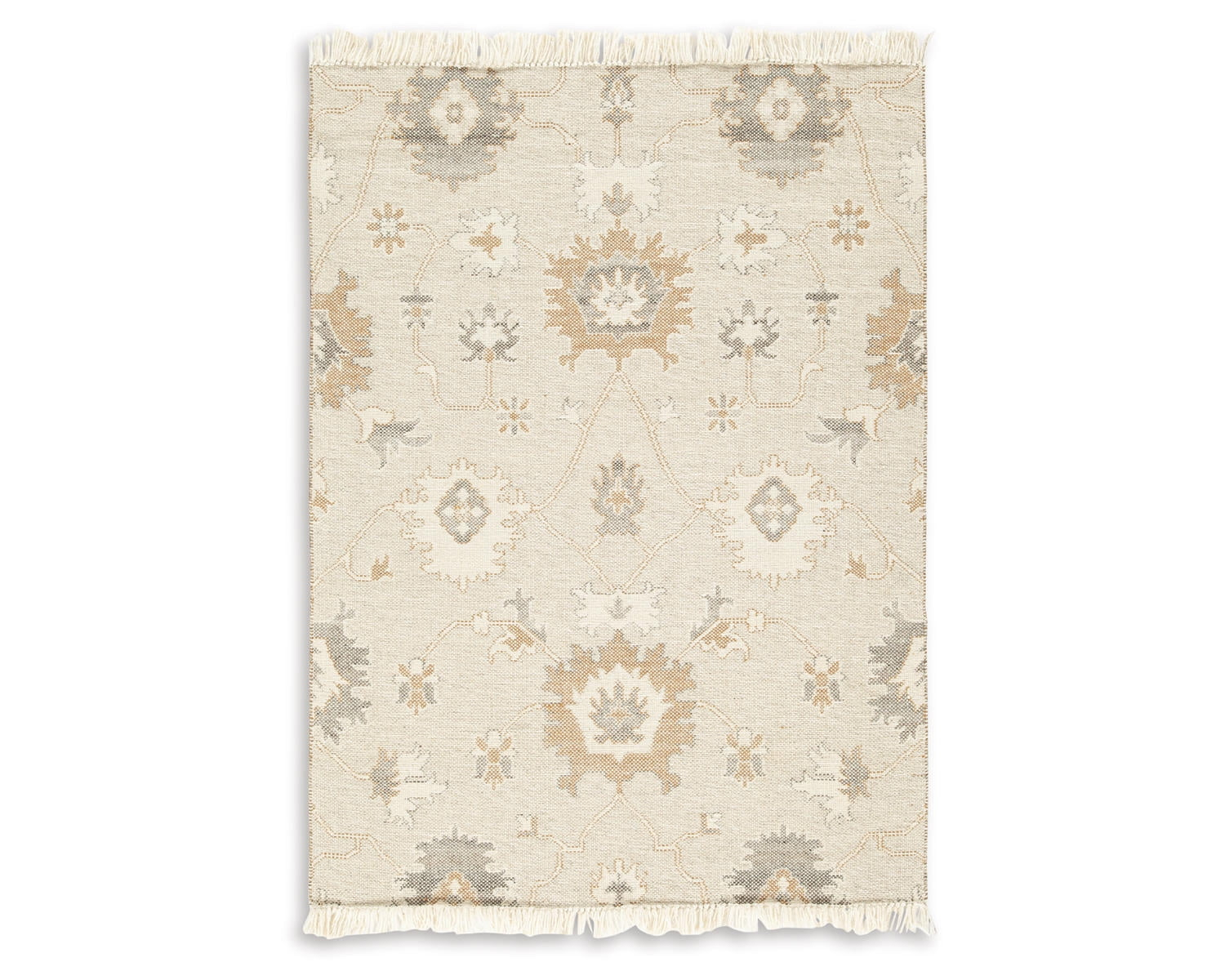 Signature Design by Ashley Calkin 5' x 7' Rug, Linen,Gray & Caramel