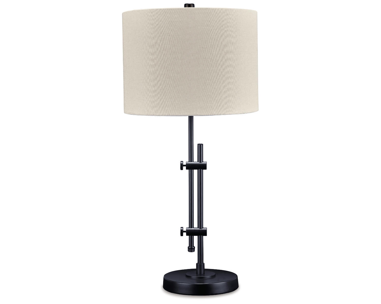 Baronvale Metal Table Lamp Black - Signature Design by Ashley: Adjustable, UL Listed, Modern Decor