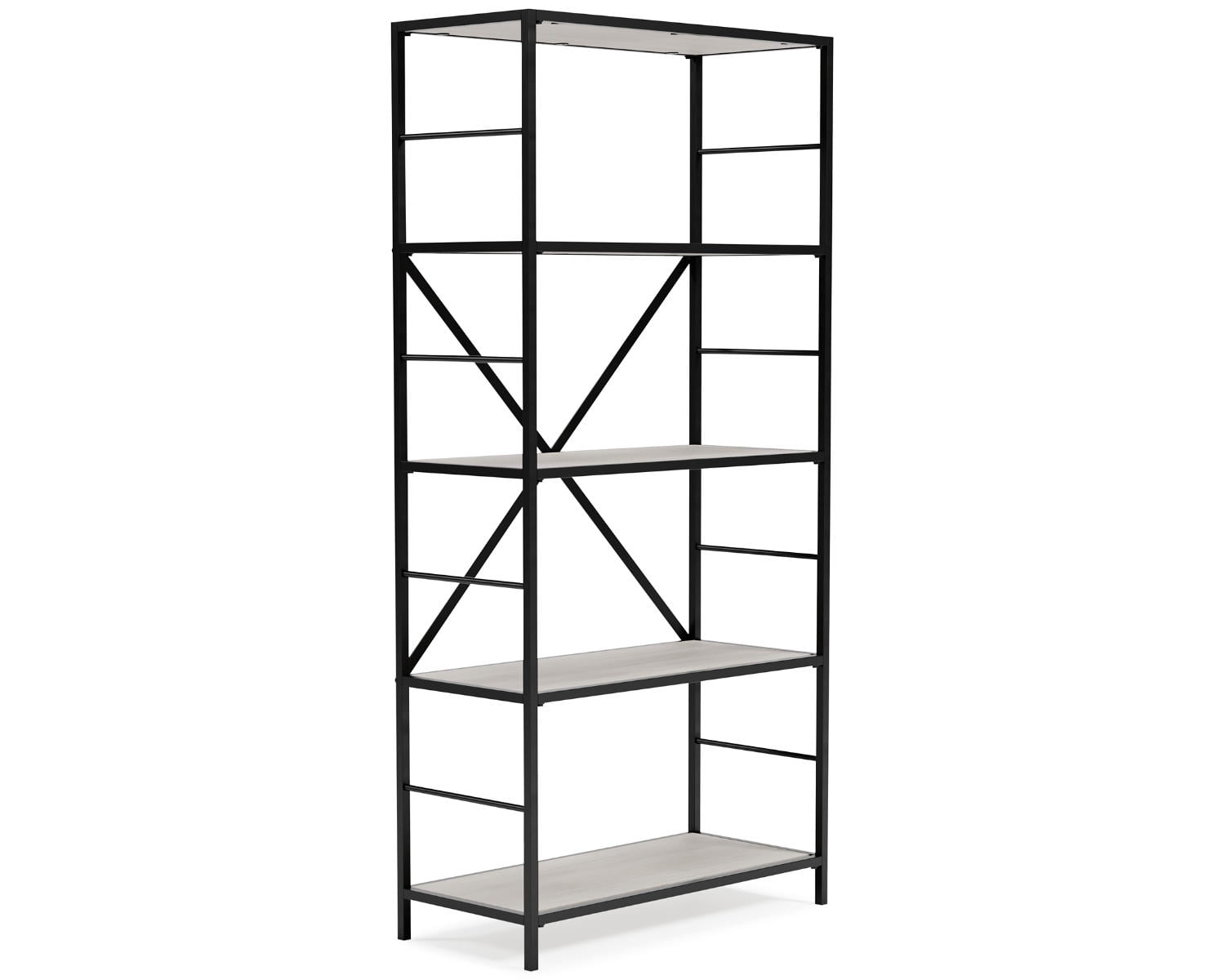 Signature Design by Ashley Casual Bayflynn Bookcase  White/Black