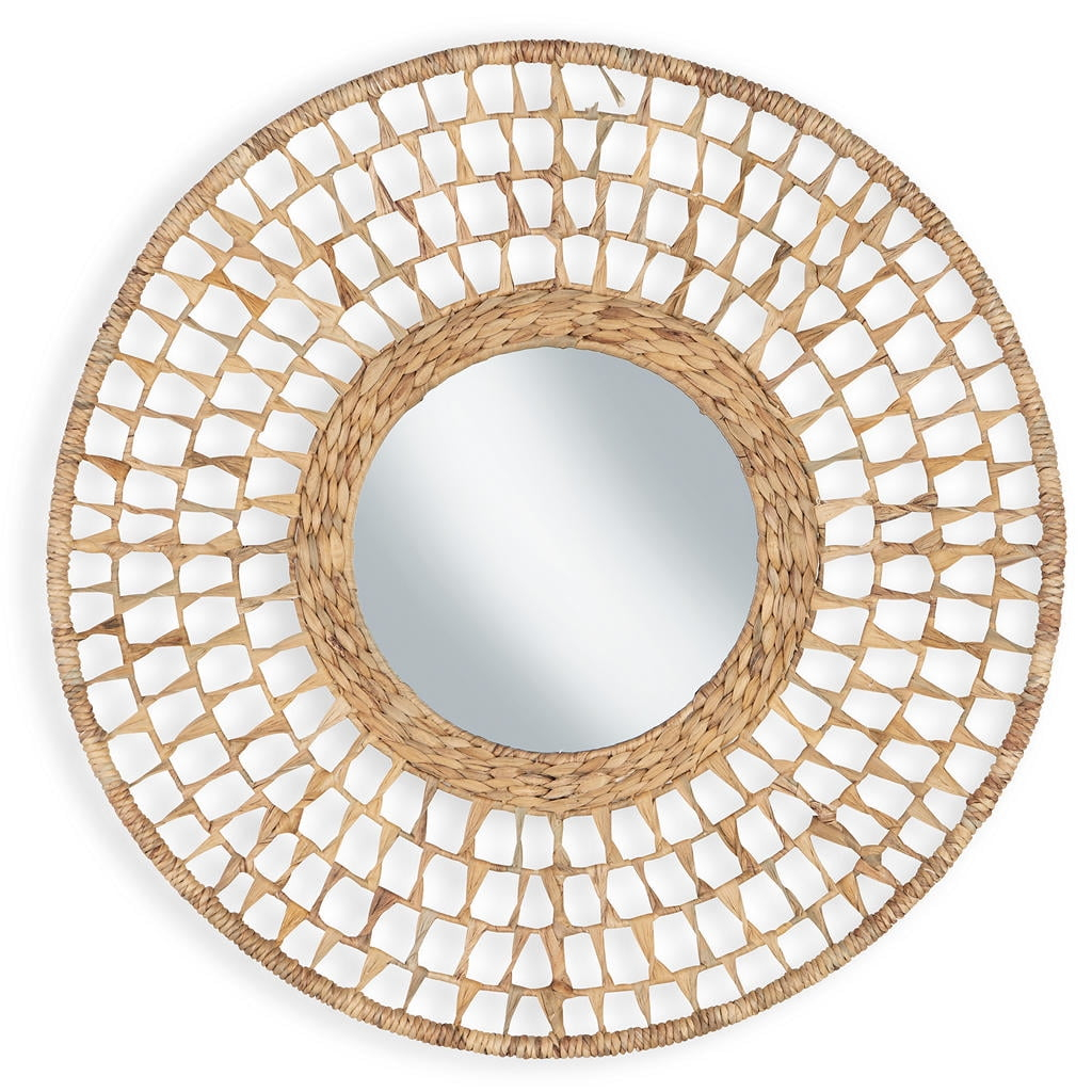 Signature Design by Ashley Casual Deltlea Accent Mirror  Natural