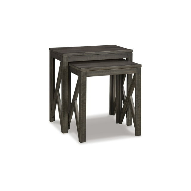 Signature Design by Ashley Casual Emerdale Accent Table (Set of 2)  Gray
