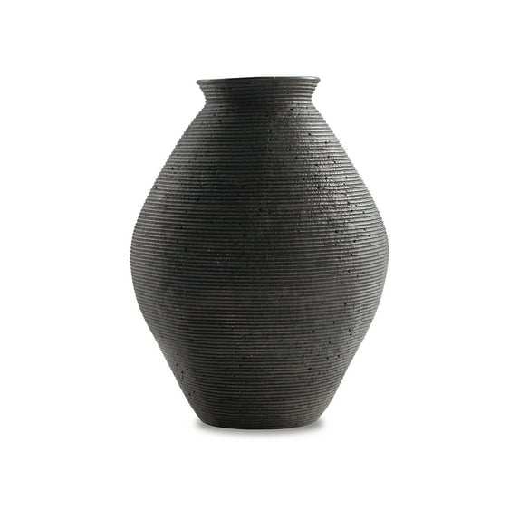 Signature Design by Ashley Casual Hannela Vase  Antique Brown