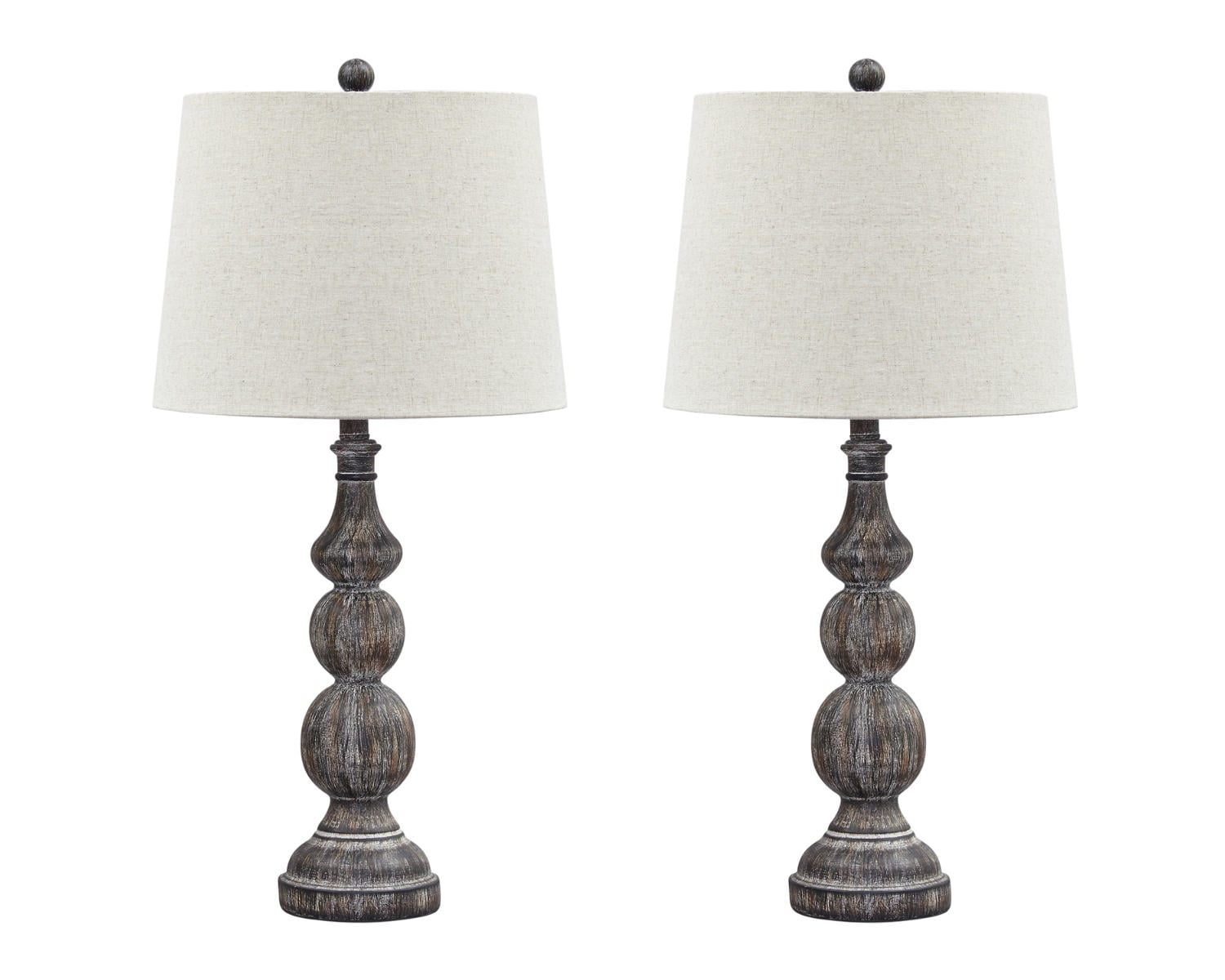 Signature Design by Ashley Mair Poly Table Lamp, Set of 2, Antique Black
