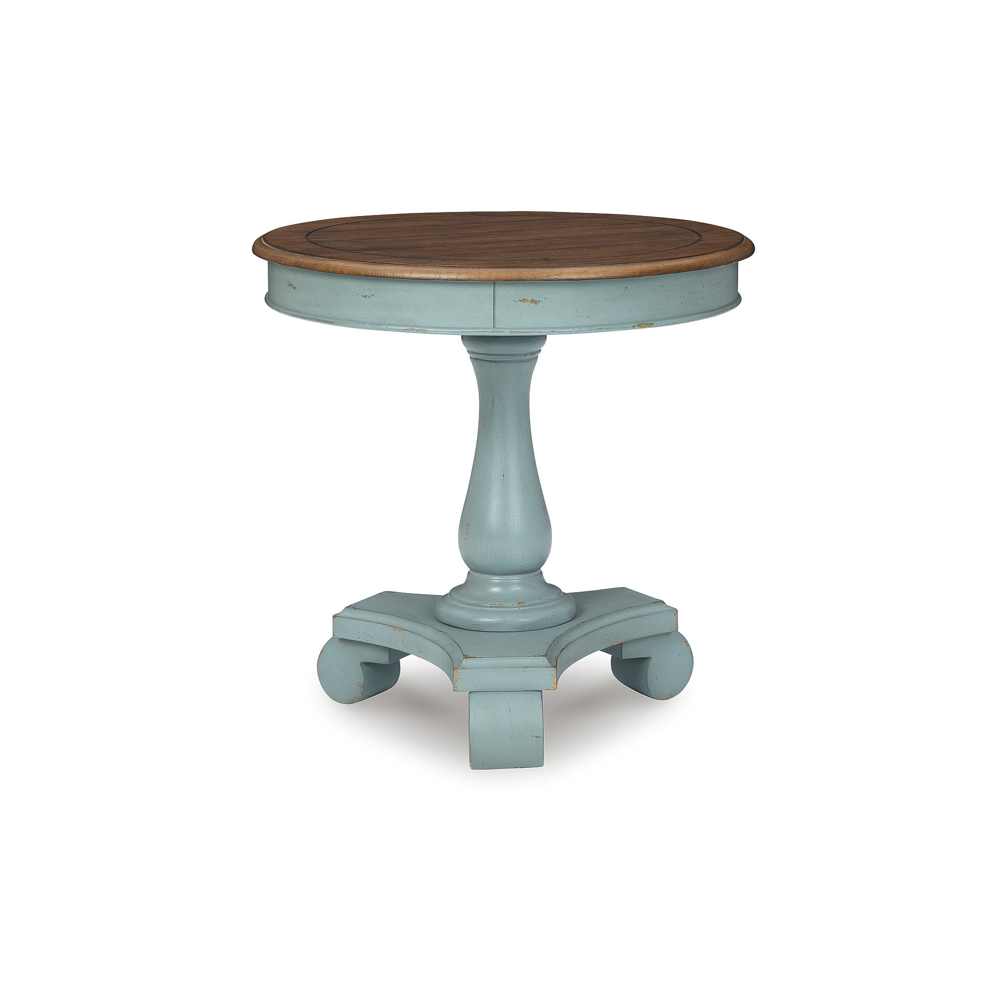 Signature Design by Ashley Casual Mirimyn Accent Table  Teal/Brown