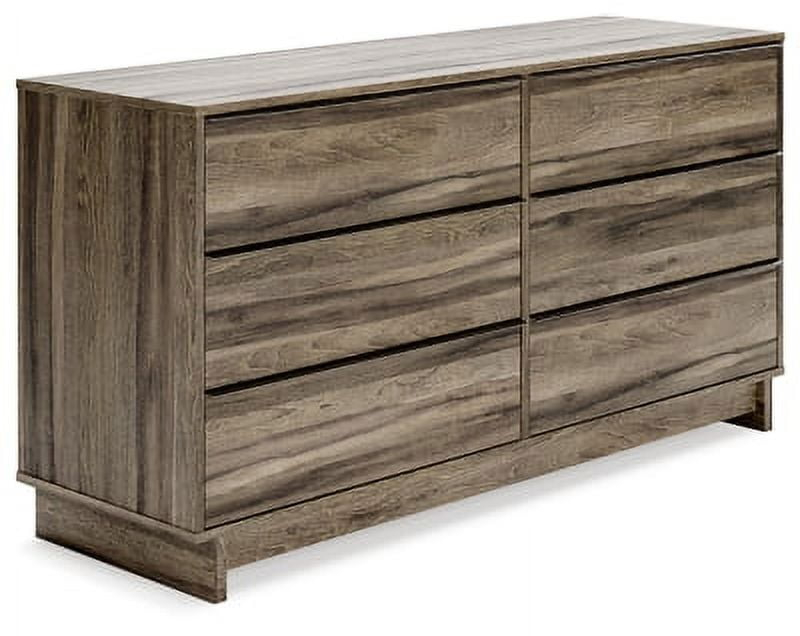 Signature Design by Ashley Casual Shallifer 6 Drawer Dresser, Brown