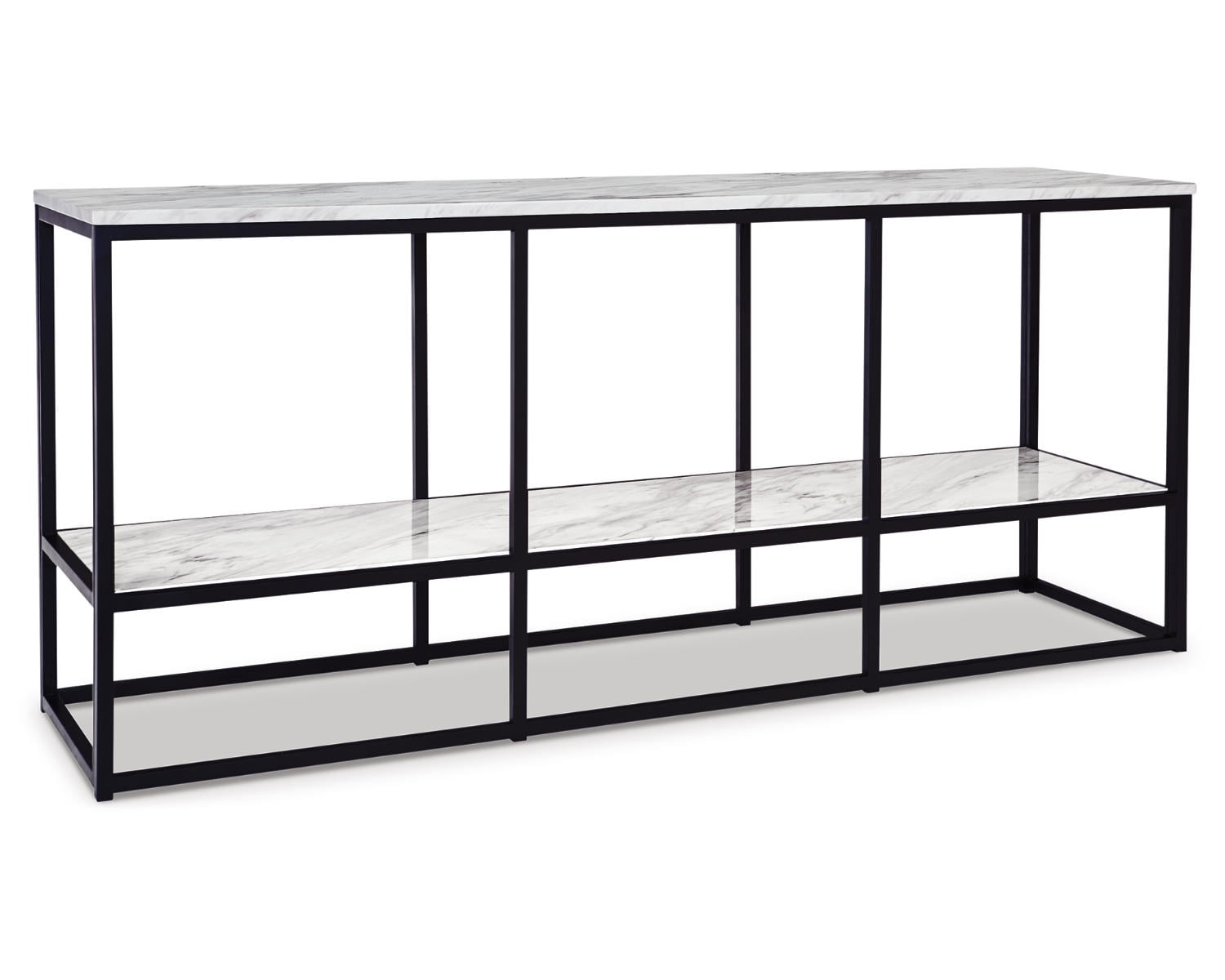 Signature Design by Ashley Contemporary Donnesta 65" TV Stand  Gray/Black