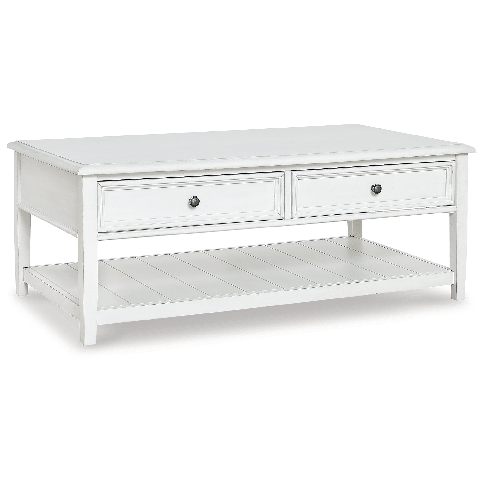 Signature Design by Ashley Contemporary Kanwyn Coffee Table, Whitewash